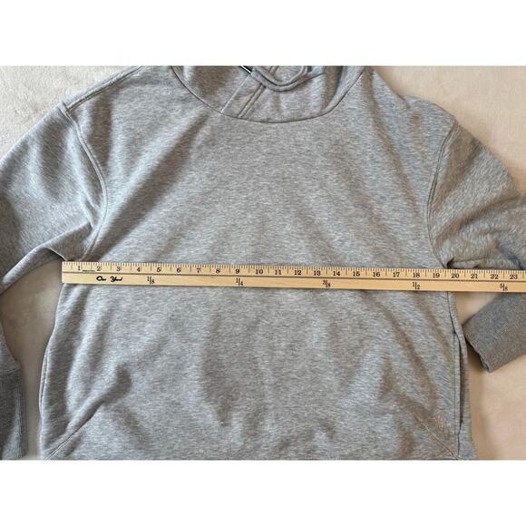 Free People Movement Hoodie Gray Marl Cotton Sweatshirt Size XS Oversized - Picture 8 of 11